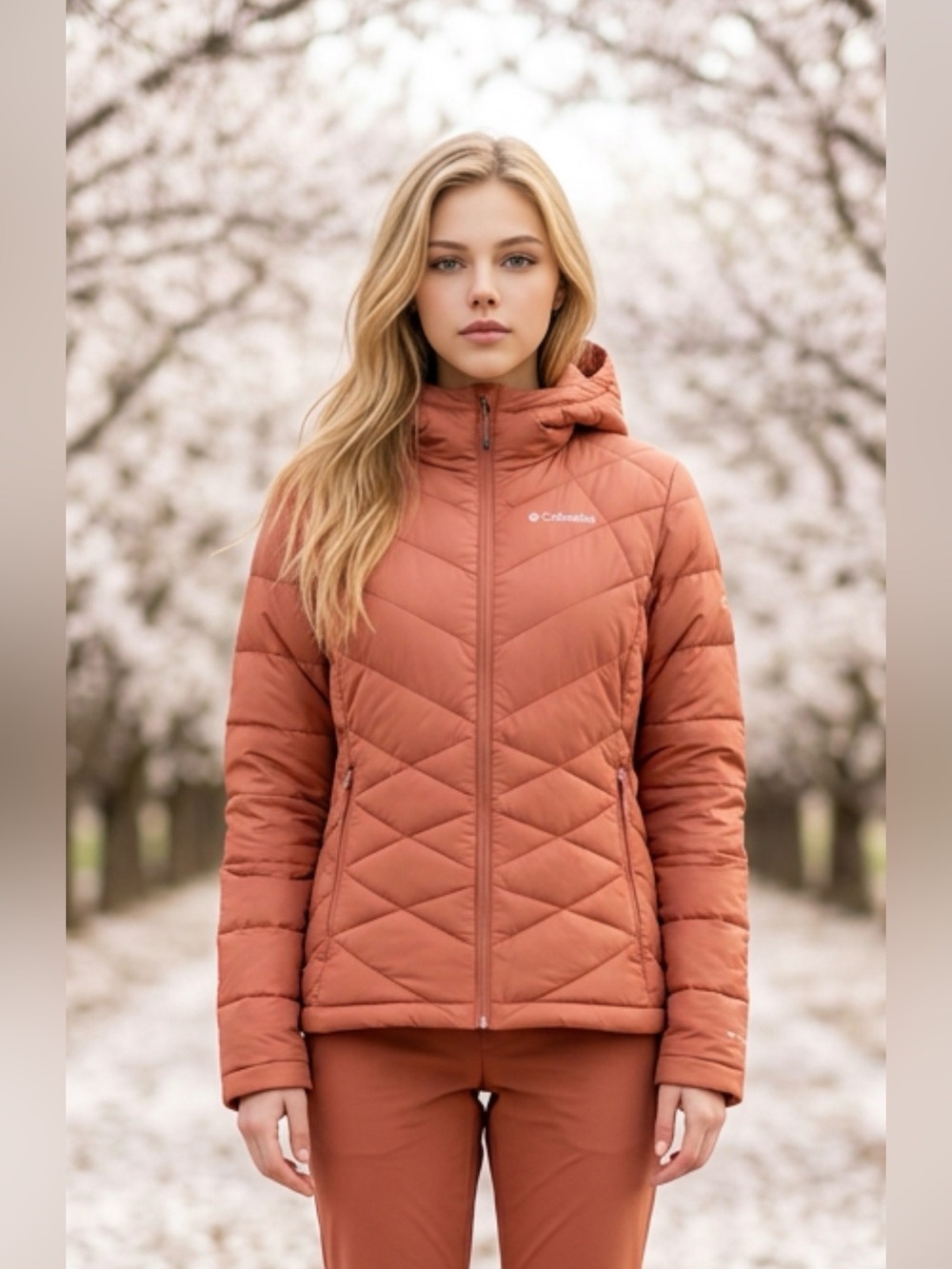 Columbia Women's Terracotta Hooded Puffer Jacket